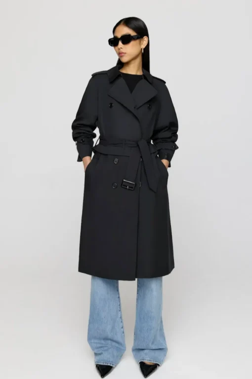 Multiway Belted Trench Coat - Black