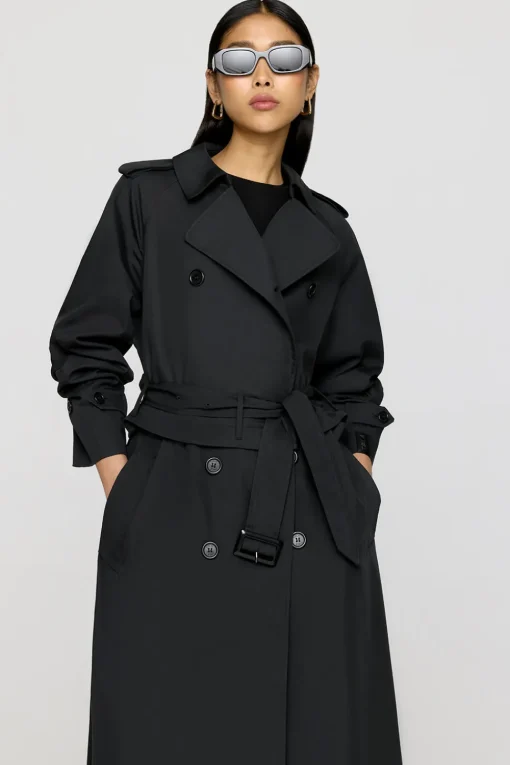 Multiway Belted Trench Coat - Black