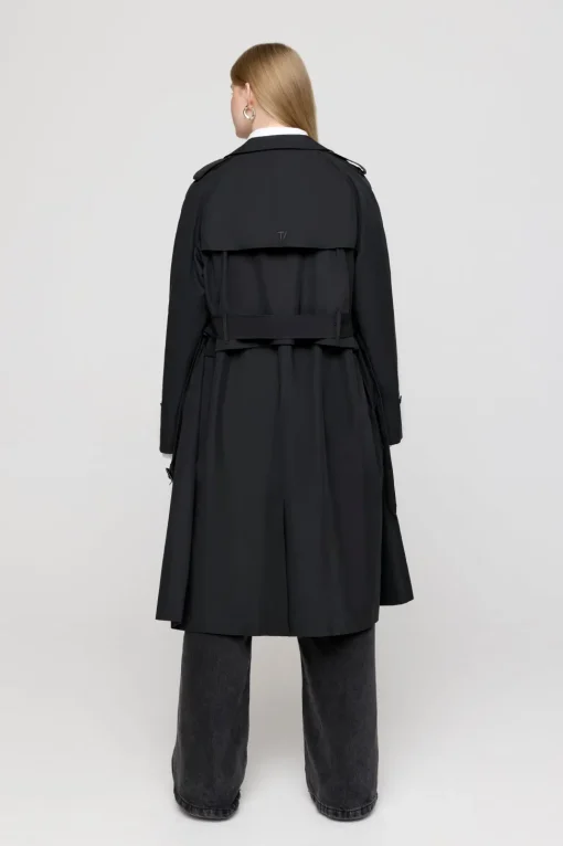 Multiway Belted Trench Coat - Black