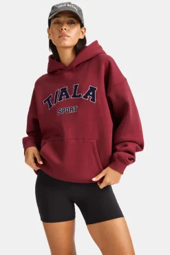 Oversized Club Hoodie - Vintage Red