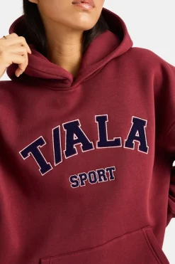 Oversized Club Hoodie - Vintage Red