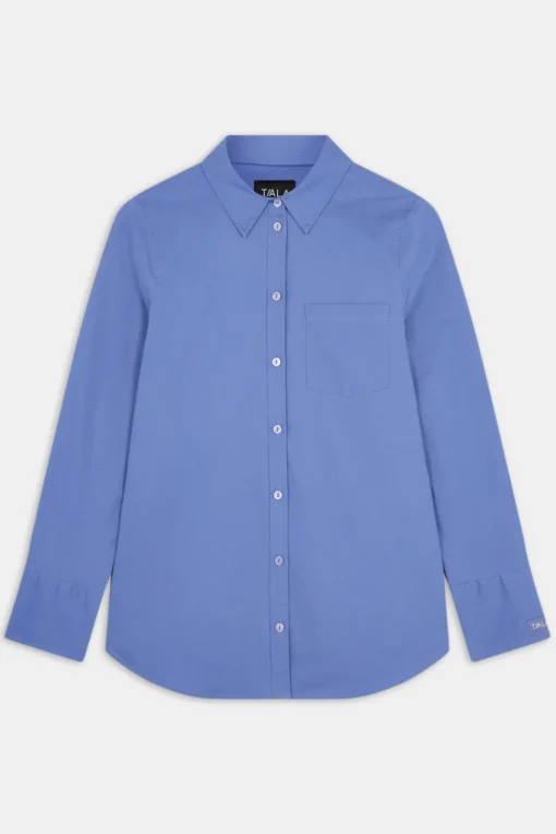 Poplin Shirt - Positano Blue