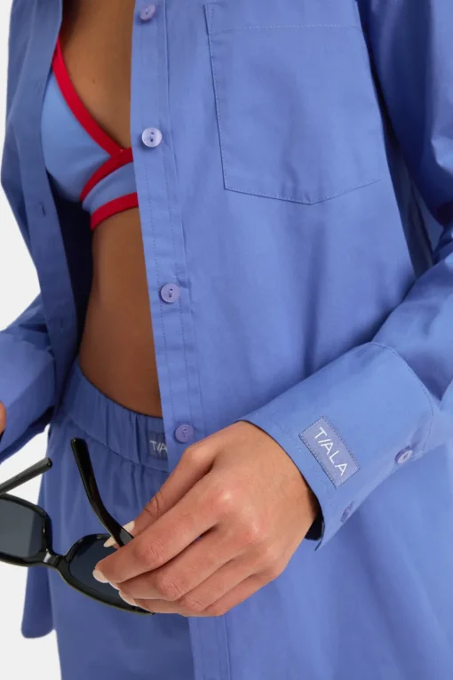 Poplin Shirt - Positano Blue