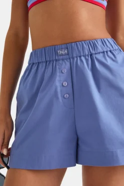 Poplin Short - Positano Blue