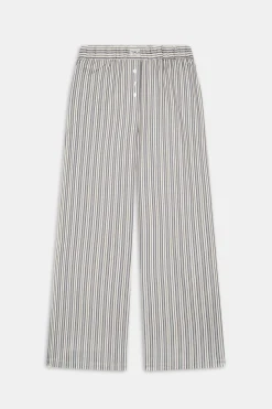 Poplin Trouser - Blue Stripe