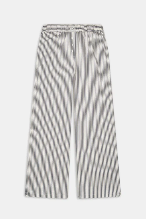Poplin Trouser - Blue Stripe