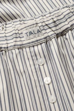 Poplin Trouser - Blue Stripe