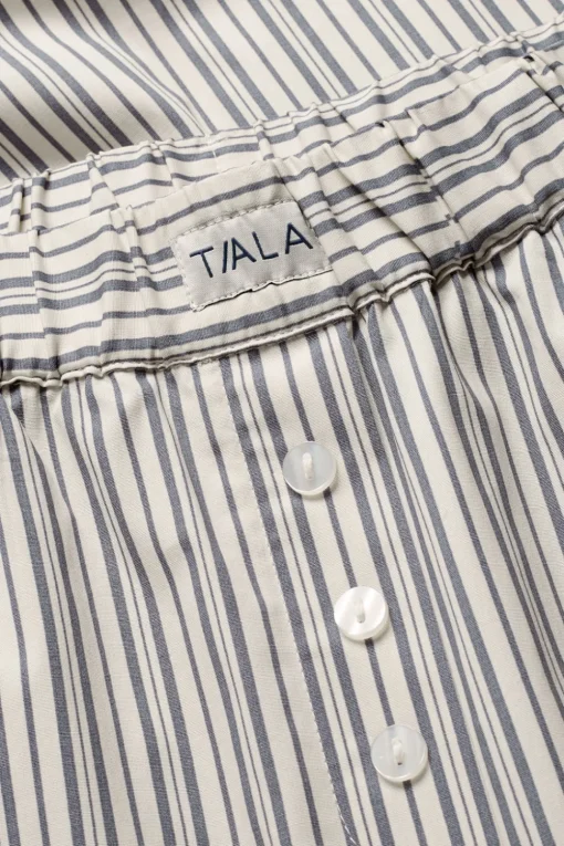Poplin Trouser - Blue Stripe