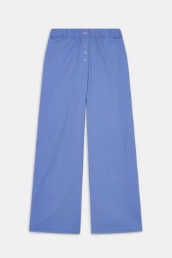 Poplin Trouser - Positano Blue