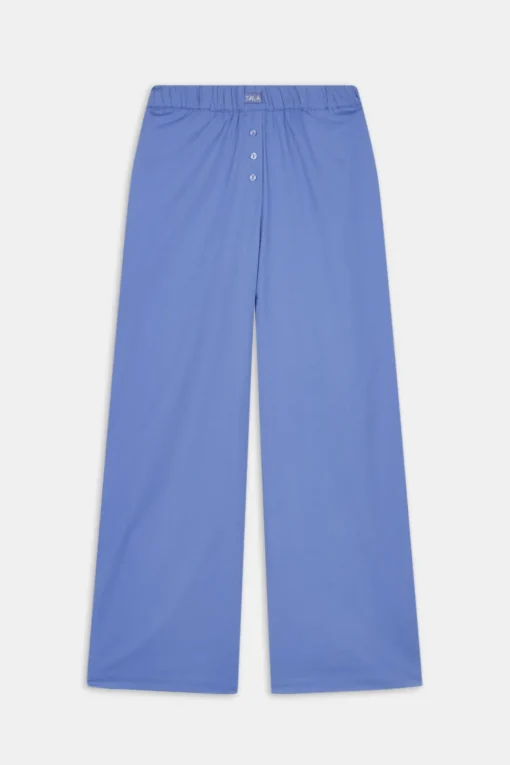 Poplin Trouser - Positano Blue