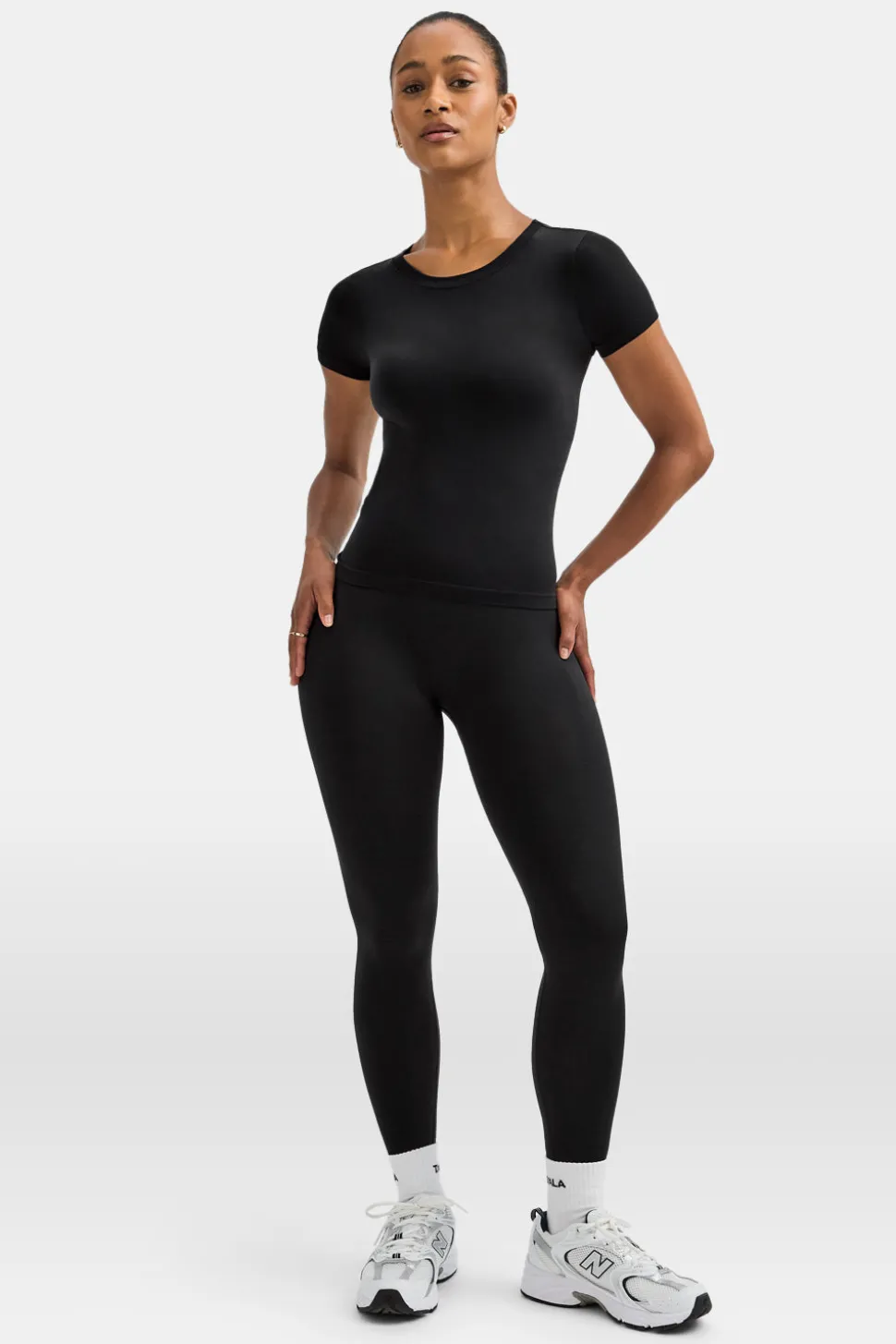 Sculpt Seamless Active T-Shirt - Black Marl