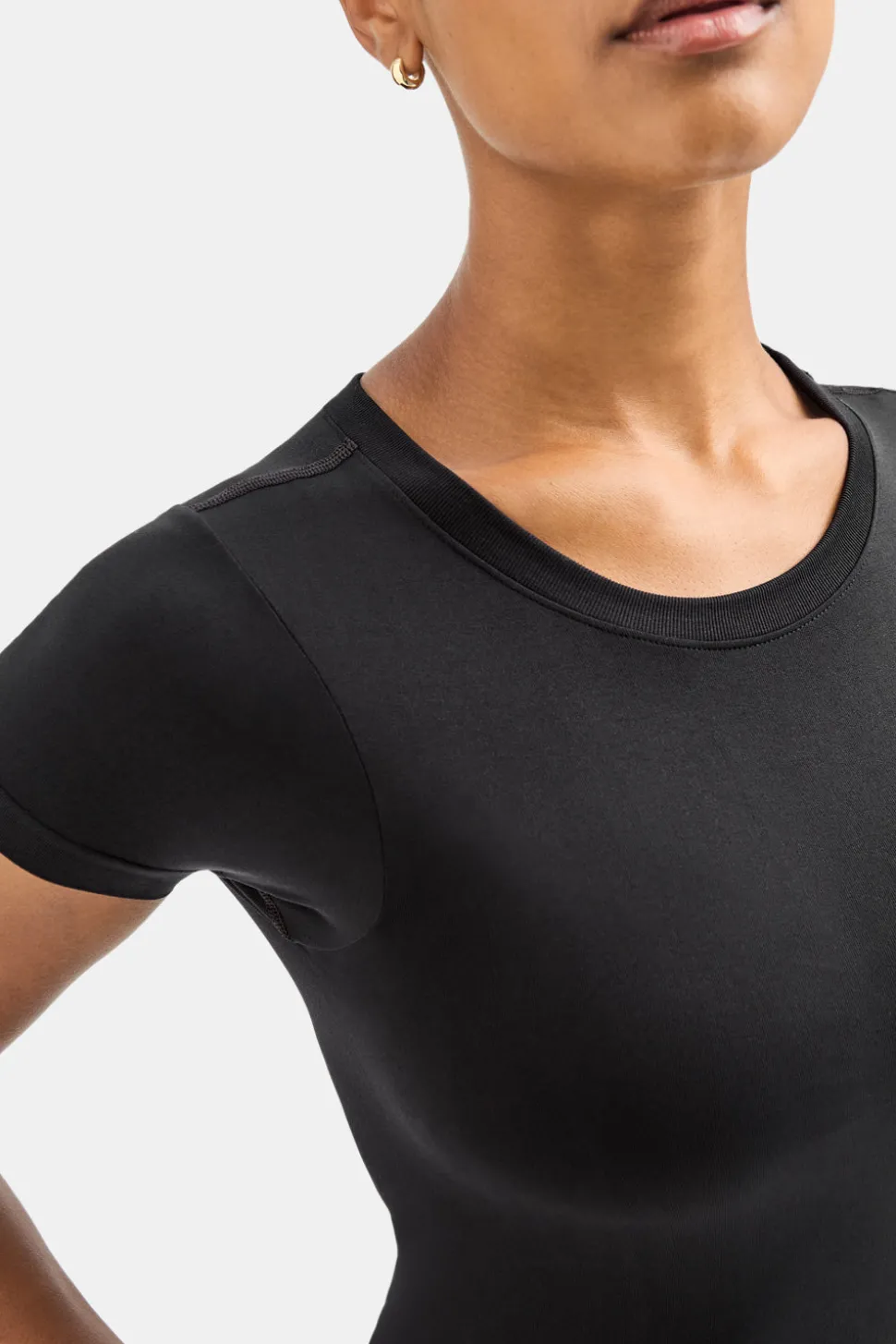 Sculpt Seamless Active T-Shirt - Black Marl