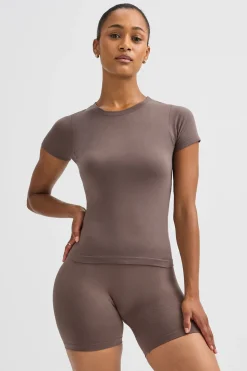 Sculpt Seamless Active T-Shirt - Dark Truffle