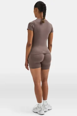 Sculpt Seamless Active T-Shirt - Dark Truffle