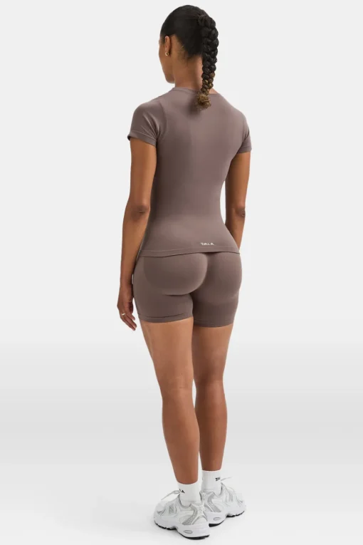 Sculpt Seamless Active T-Shirt - Dark Truffle
