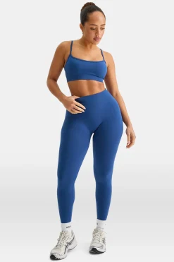 Sculpt Seamless Bandeau Sports Bra - Cobalt Blue