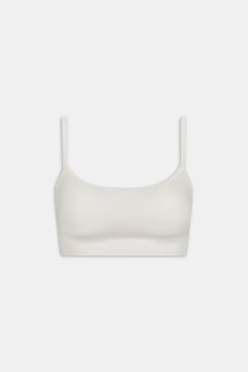 Sculpt Seamless Bandeau Sports Bra - Milk Marl