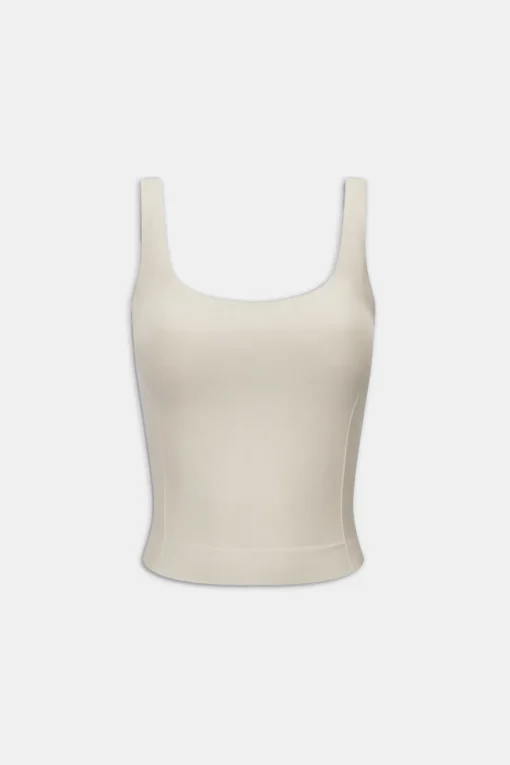 Sculpt Seamless Built-In Bra Vest - Chai Marl