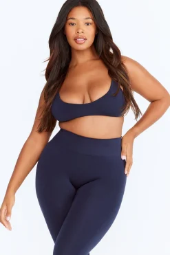 Sculpt Seamless Mini Sports Bra - Navy Marl