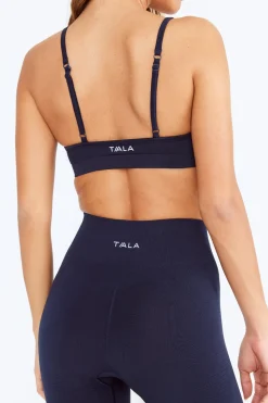 Sculpt Seamless Mini Sports Bra - Navy Marl