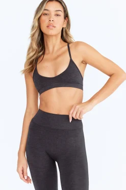 Sculpt Seamless Mini Sports Bra - Oyster Black Marl