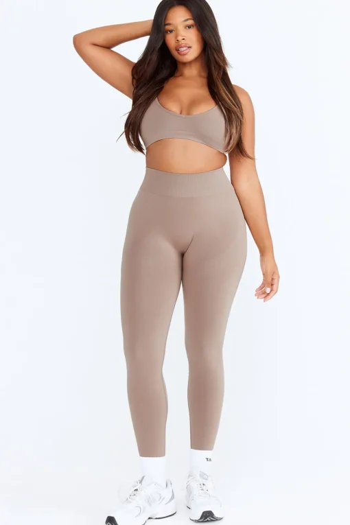 Sculpt Seamless Mini Sports Bra - Pebble Marl
