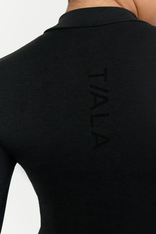 Sculpt Seamless Ribbed Zip Through Jacket- Black Marl
