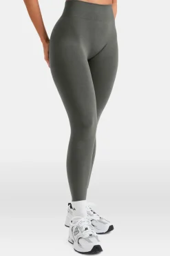 Sculpt Seamless Scrunch Legging - Dark Olive Marl