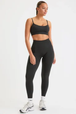 Sculpt Seamless Scrunch Legging - Black Marl