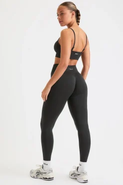 Sculpt Seamless Scrunch Legging - Black Marl