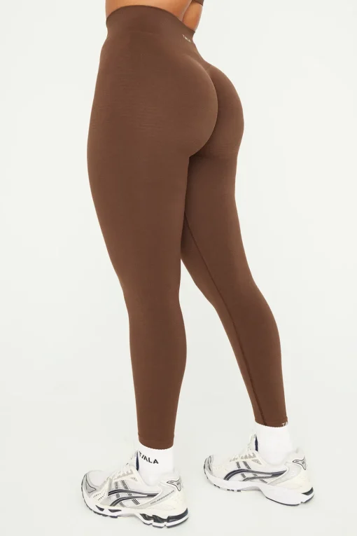 Sculpt Seamless Scrunch Legging - Coffee Marl