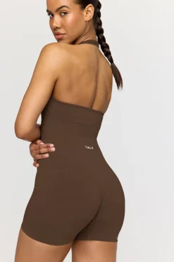 Sculpt Seamless Scrunch Shorts - Coffee Marl