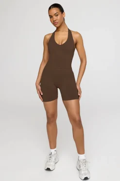 Sculpt Seamless Scrunch Shorts - Coffee Marl