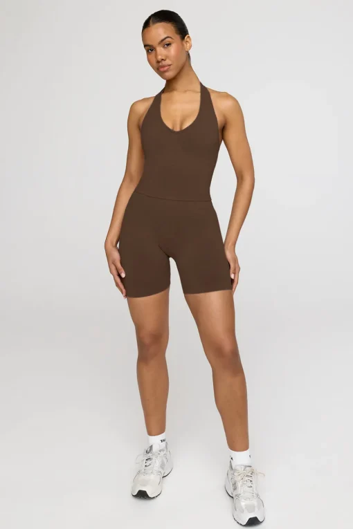 Sculpt Seamless Scrunch Shorts - Coffee Marl