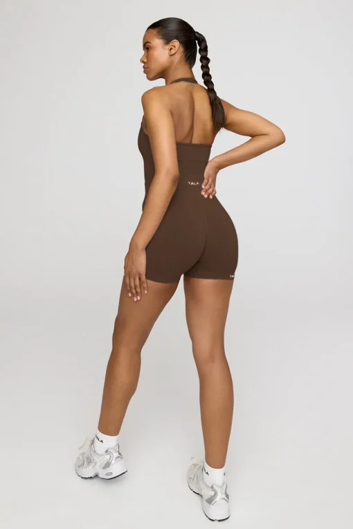 Sculpt Seamless Scrunch Shorts - Coffee Marl