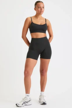 Sculpt Seamless Scrunch Shorts - Black Marl