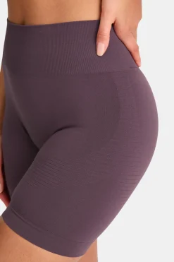 Sculpt Seamless Scrunch Shorts - Plum Marl