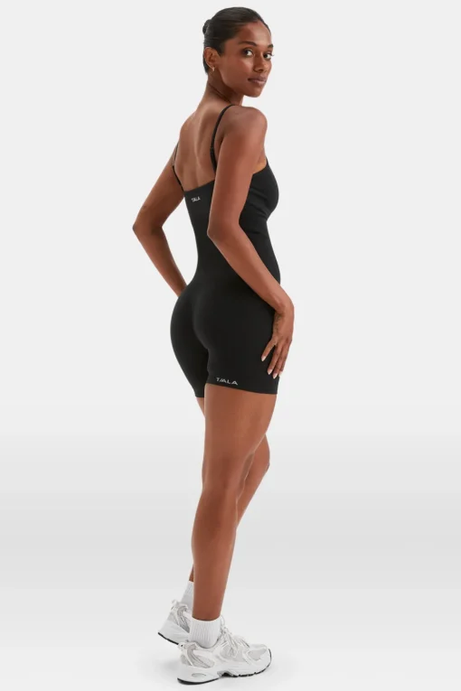 Sculpt Seamless Scrunch Unitard - Black Marl