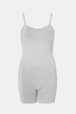 Sculpt Seamless Scrunch Unitard - Light Grey Marl
