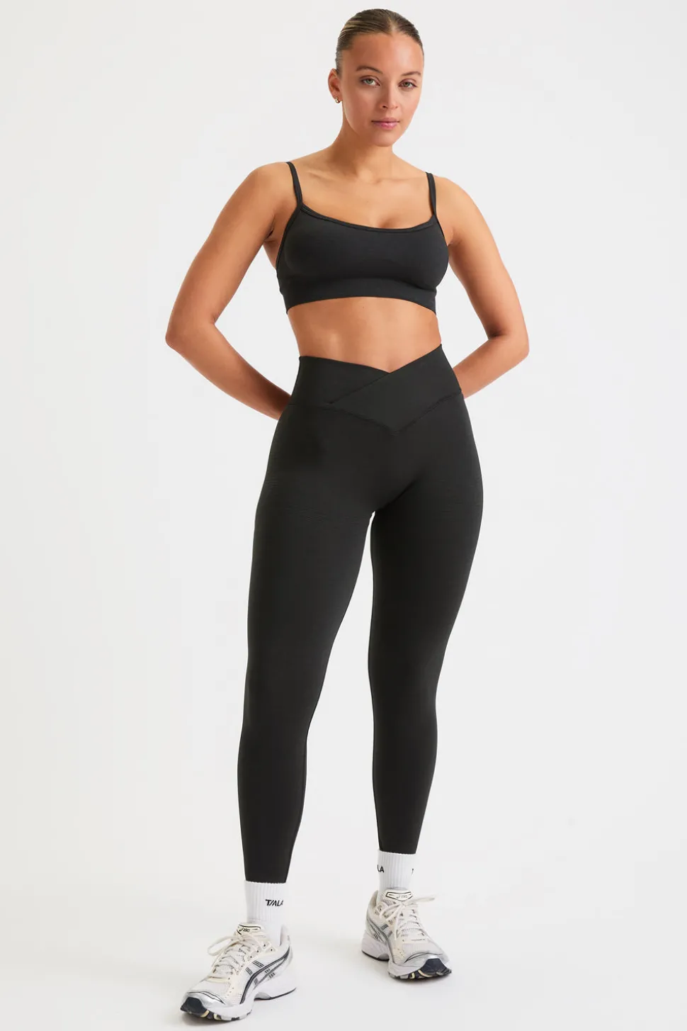 Sculpt Seamless Wrap Scrunch Legging - Black Marl