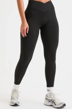 Sculpt Seamless Wrap Scrunch Legging - Black Marl