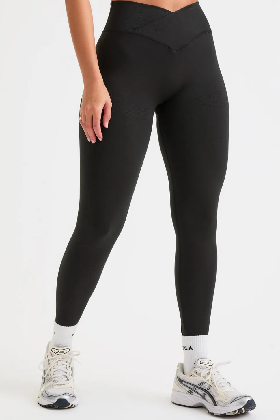 Sculpt Seamless Wrap Scrunch Legging - Black Marl