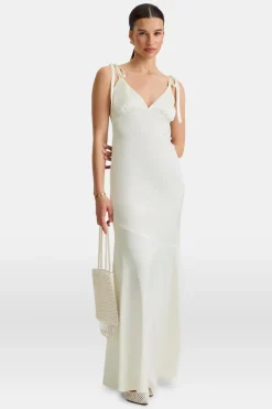 Silky Maxi Dress - Diamond White