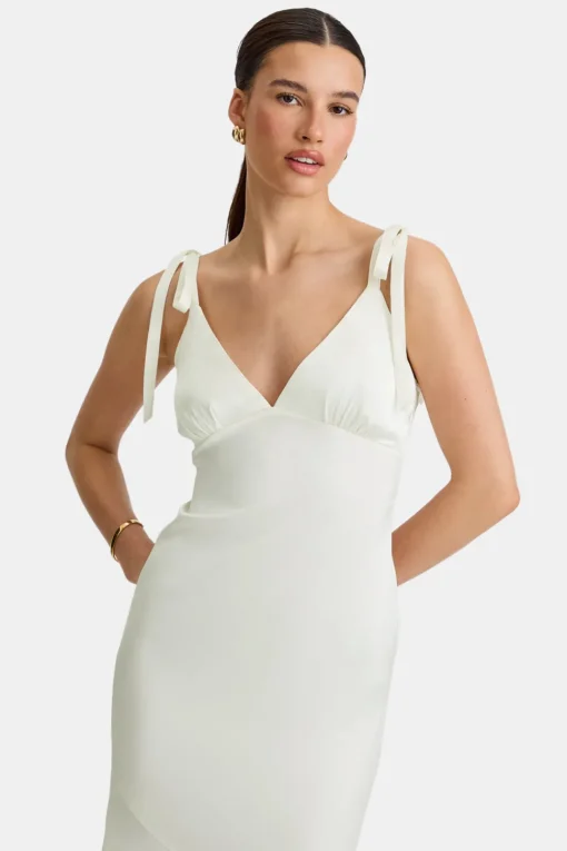 Silky Maxi Dress - Diamond White