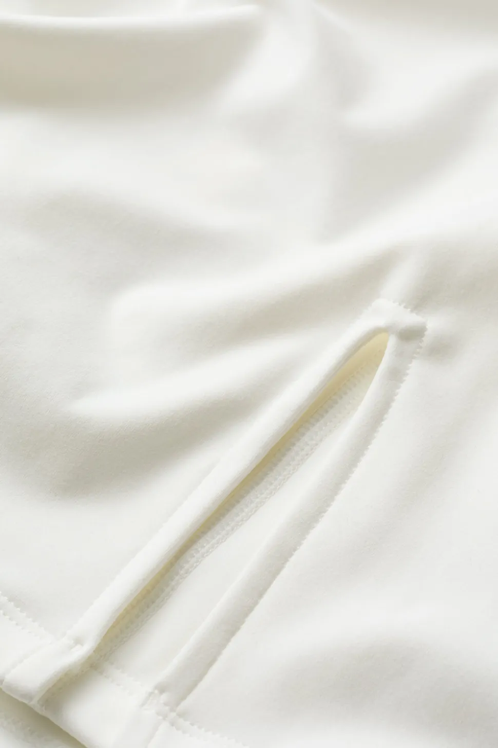 SkinLuxe Asymmetric Side Split Skort - Coconut Milk