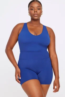 SkinLuxe Built-In Support Strappy Back Cami Top - Cobalt Blue