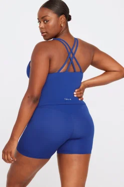 SkinLuxe Built-In Support Strappy Back Cami Top - Cobalt Blue