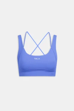 SkinLuxe Contour Scoop Back Sports Bra - Iris Blue