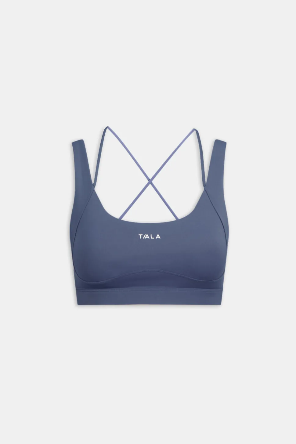 SkinLuxe Contour Scoop Back Sports Bra - Vintage Blue