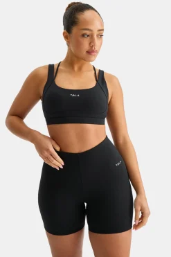 SkinLuxe Contour Scoop Back Sports Bra - Shadow Black